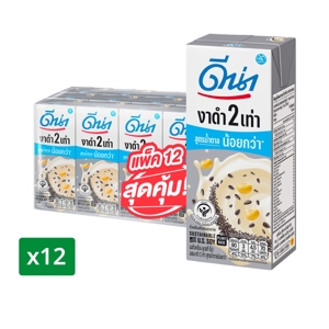 ดีน่า นมถั่วเหลือง ยูเอชที ผสมงาดำ 2 เท่า สูตรน้ำตาลน้อยกว่า 180 มล. แพ็ค 12_thumbnail_1