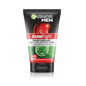Garnier Men Acno Fight Anti Acne 12 In 1 Scrub Foam 100ml.
