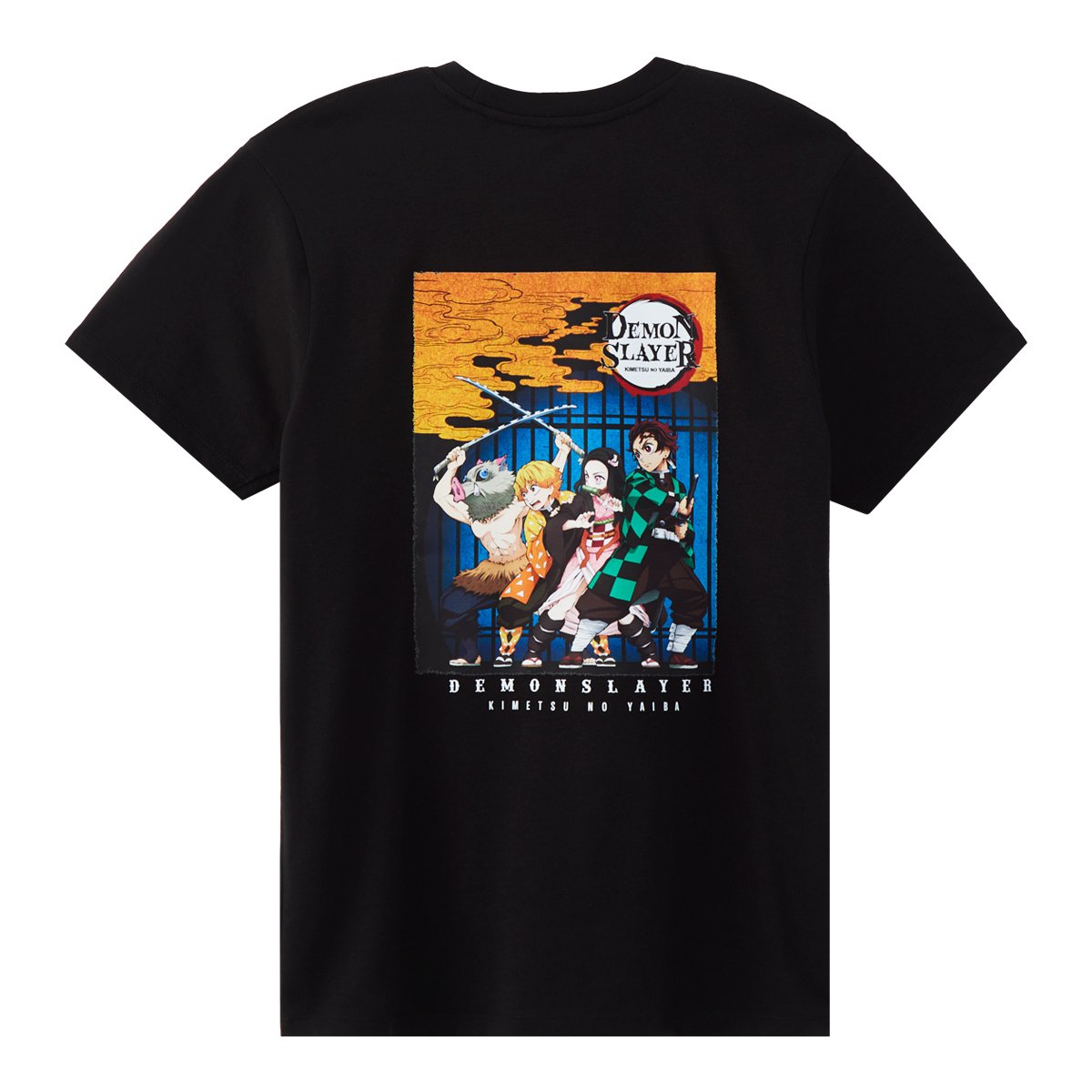 ดาบพิฆาตอสูร เสื้อยืดแขนสั้นพิมพ์ลาย สำหรับผู้ชาย รุ่น FFIM25Q3YM001 สีดำ_1