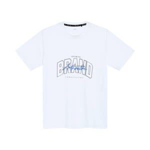 เบสิโค เสื้อยืดแขนสั้นพื้นพิมพ์ผู้ชาย สีขาว ขนาด S