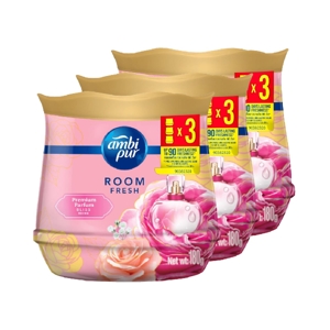 Ambi Pur Gel Fresh Air Fresheners Bliss Scent 180g. Pack 3