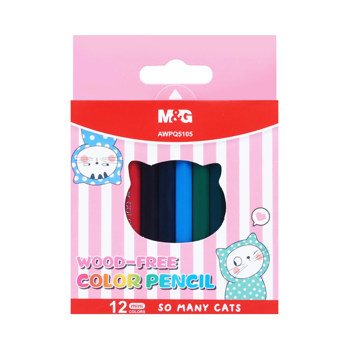 เอ็มแอนด์จี ดินสอสีไม้ 12 สี รุ่น AWPQ5105 คละลาย_1