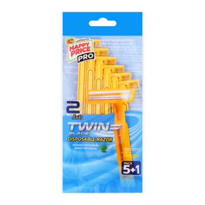 บิ๊กซี แฮปปี้ ไพรซ์ โปร ชุดมีดโกนสำเร็จรูป ใบมีดคู่ แพ็ค 5+1_thumbnail