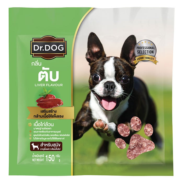 ดร.ดีโอจี อาหารสุนัขแช่แข็ง กลิ่นตับ 150 ก. Big C Online
