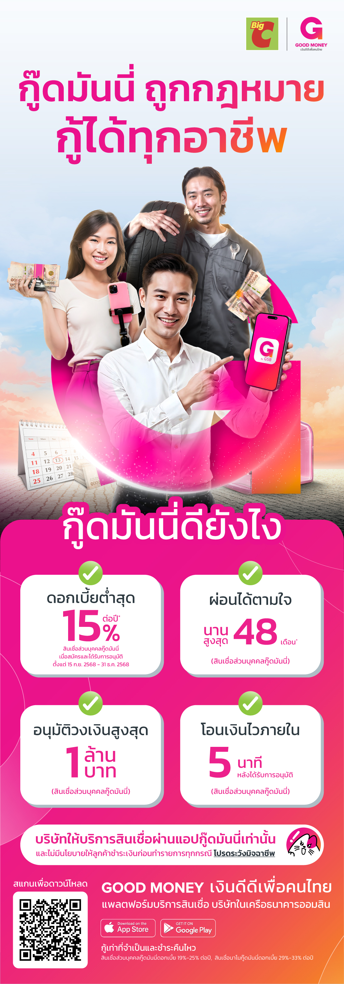 สินเชื่อ Good Money เงินดีดี